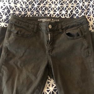 American eagle dark sateen jeggings